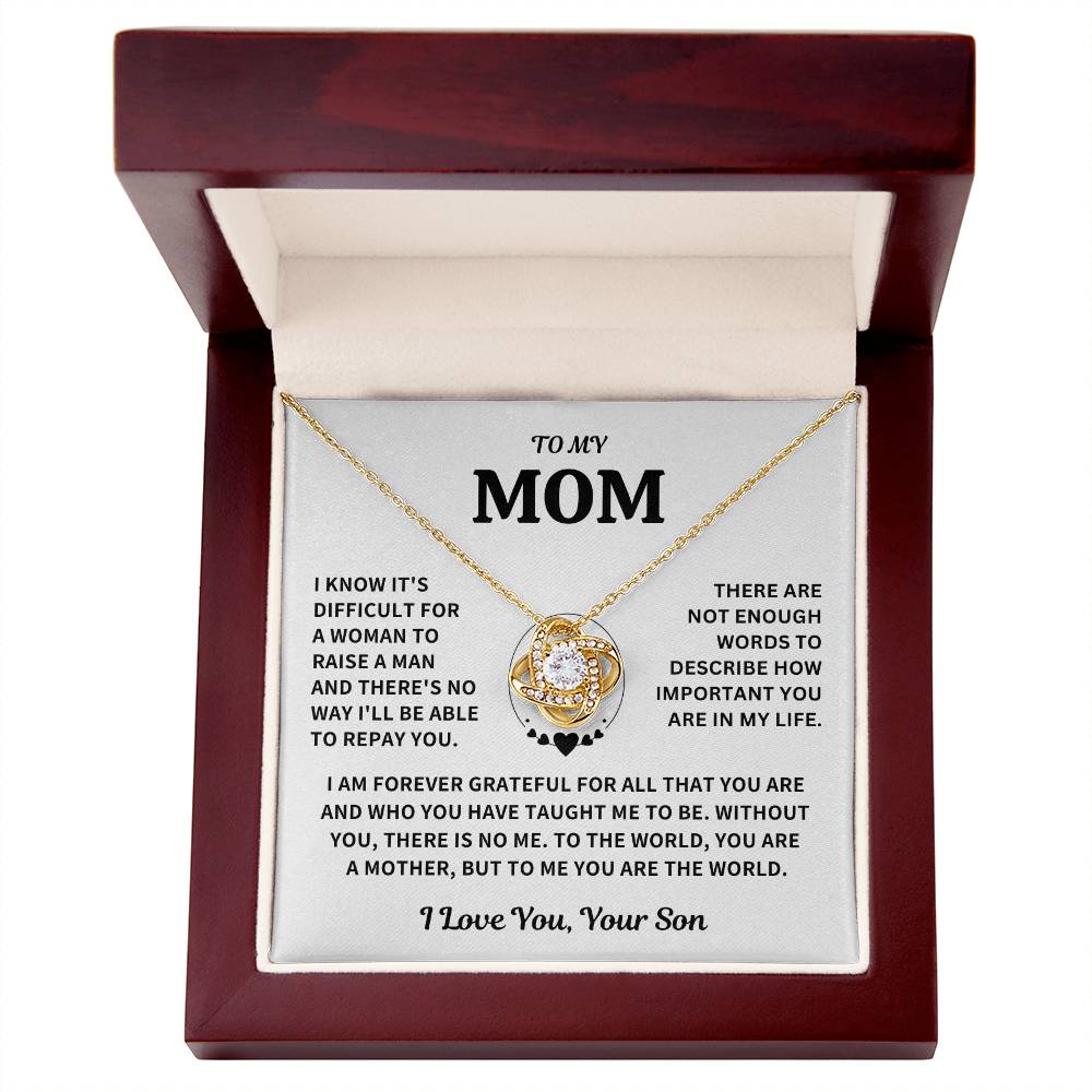 Mom Gift-Forever Grateful-From Son Jewelry