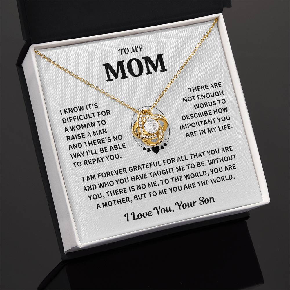 Mom Gift-Forever Grateful-From Son Jewelry