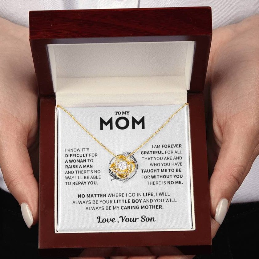 Mom Gift From Son- Forever Grateful Necklace Jewelry