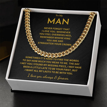 My Man Gift- Straighten Crown Jewelry