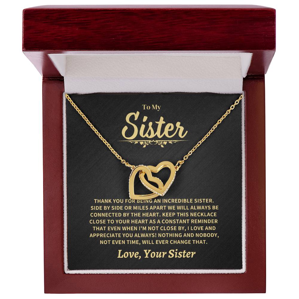 Sister Gift-Connected By Heart Jewelry