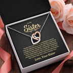 Sister Gift-Connected By Heart Jewelry