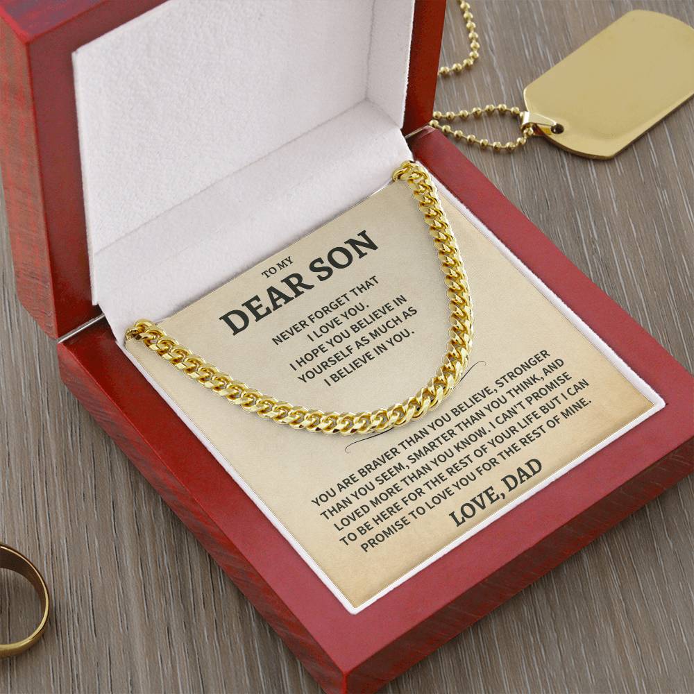 Son Gift-Believe In Yourself- From Dad Jewelry