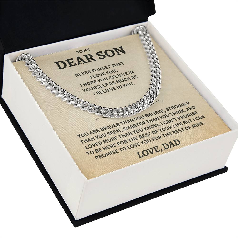 Son Gift-Believe In Yourself- From Dad Jewelry