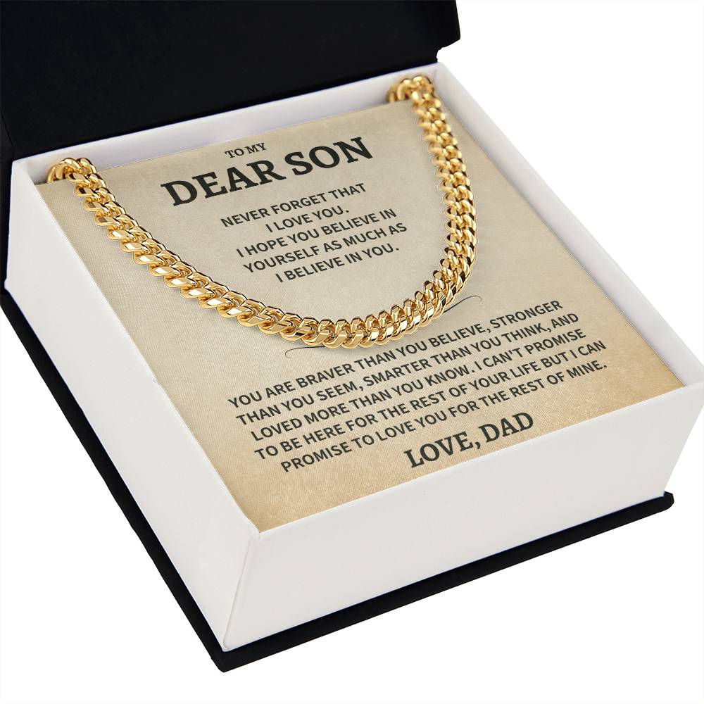 Son Gift-Believe In Yourself- From Dad Jewelry
