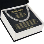Son Gift-Cuban Link Chain-From Dad Jewelry