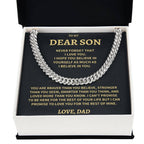 Son Gift-Cuban Link Chain-From Dad Jewelry