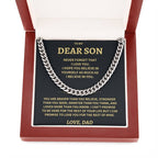 Son Gift-Cuban Link Chain-From Dad Jewelry