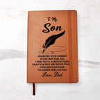Son Gift From Dad, "Never Forget", Graphic Journal Jewelry