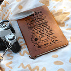 Son Gift From Mom, "Never Forget", Graphic Journal Jewelry