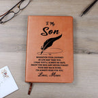 Son Gift From Mom, "Never Forget", Graphic Journal Jewelry