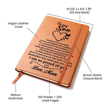 Son Gift From Mom, "Proud Of You", Graphic Journal Jewelry