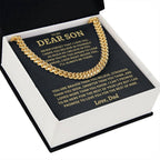 Son Gift-Never Forget-From Dad Jewelry