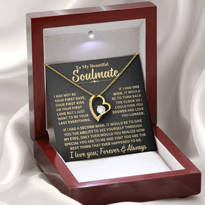 Soulmate Gift, "Forever & Always", Forever Love Necklace Jewelry