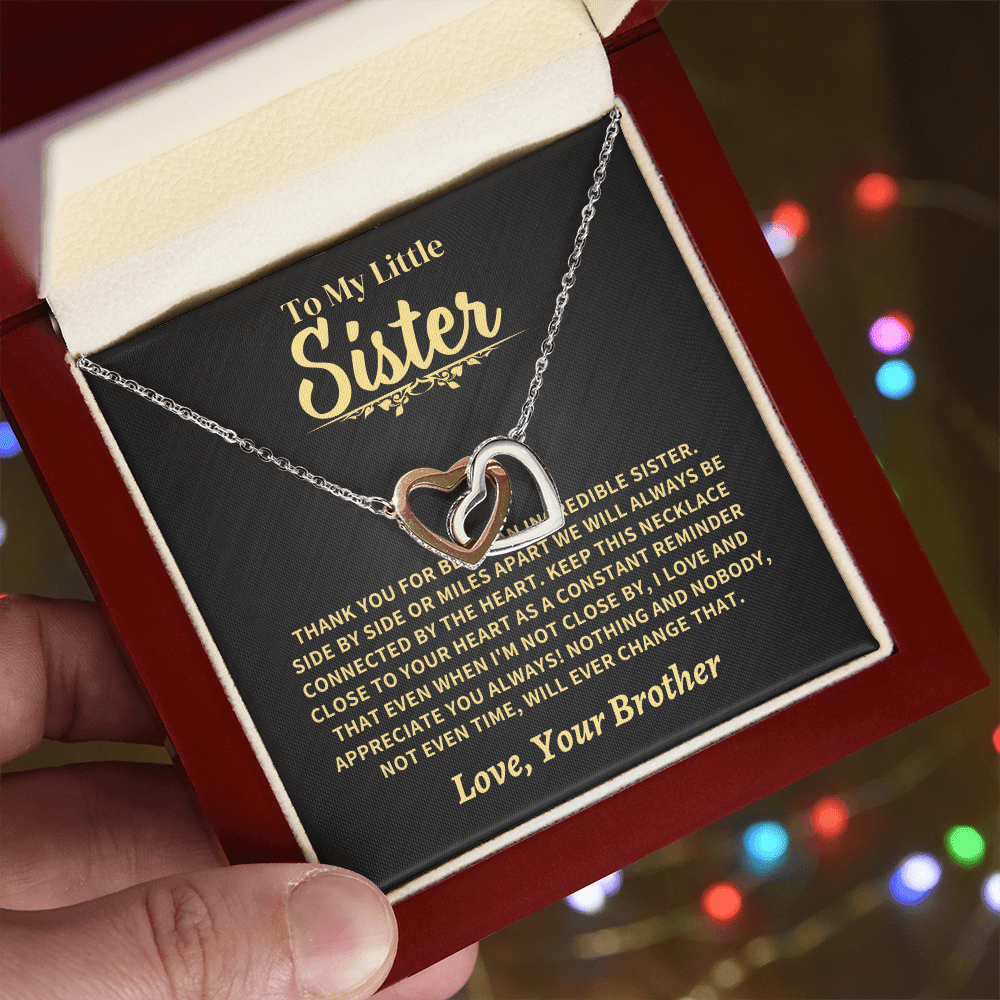 To My  Little Sister, From Brother Jewelry