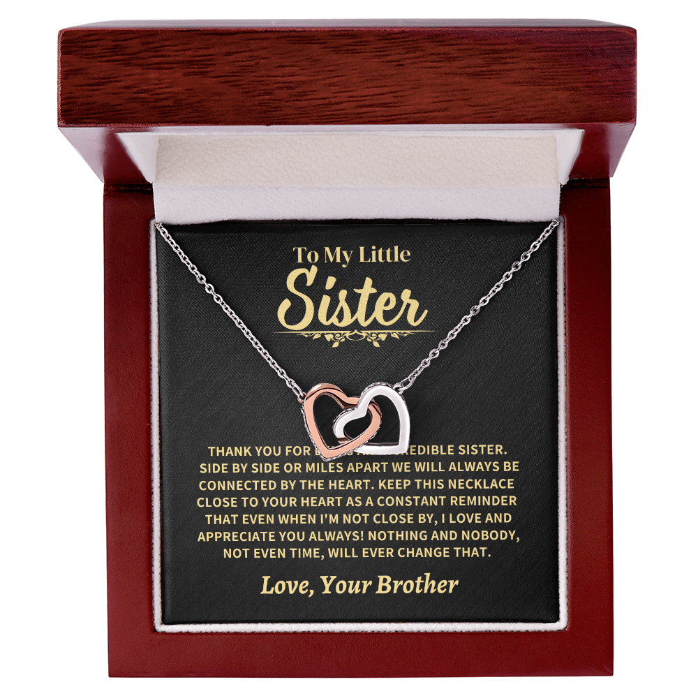 To My  Little Sister, From Brother Jewelry