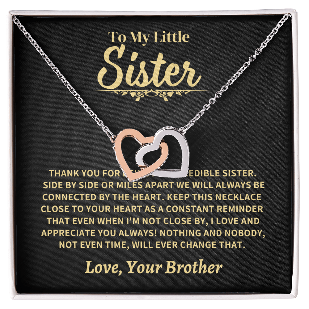 To My  Little Sister, From Brother Jewelry