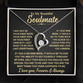 To My Soulmate Gift, "Forever and Always" Heart Necklace Jewelry