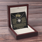 To My Wife Gift, "Can't Live Without You" Knot Necklace Jewelry
