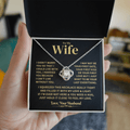To My Wife Gift, "My Last Everything" Knot Necklace Jewelry