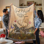 Personalized To My Husband Blanket From Wife Deer Woven Blanket!