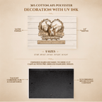 Personalized Deer Couple Canvas Wall Art Prints