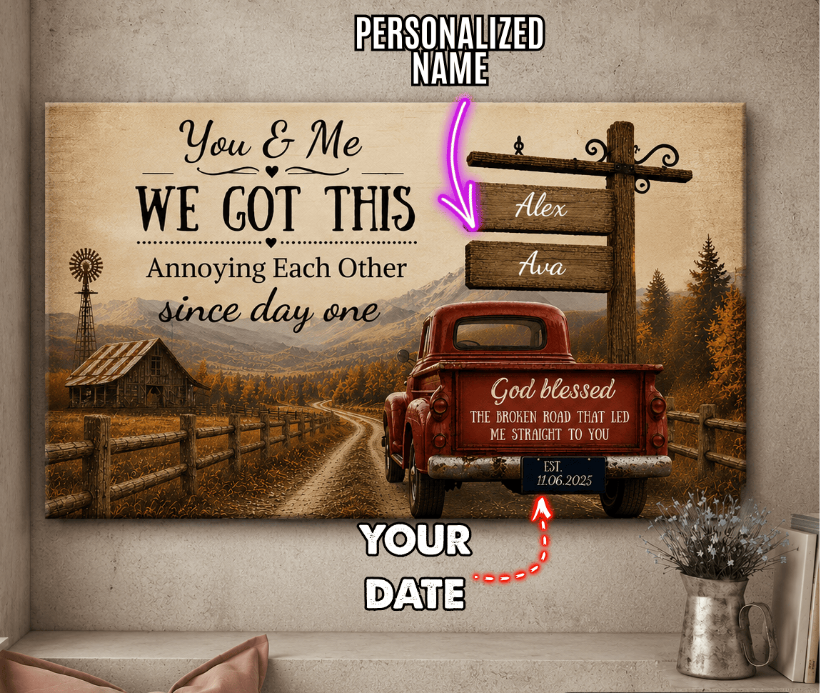 Rustic relationship keepsake celebrating love and laughter