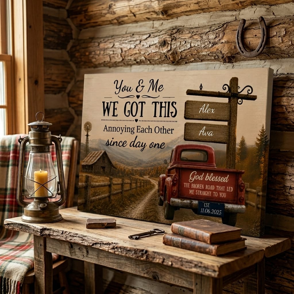 Personalized husband and wife wall decor