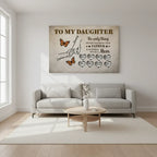 To My Daughter Canvas - The Only Thing Better Than Being Your Father Is Watching You Be A Mom | Personalized Father's Day Gift from Dad Prints