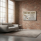 To My Son Canvas - The Only Thing Better Than Being Your Father Is Watching You Be A Dad | Personalized Father's Day Gift from Dad Prints