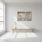 to my son wall art mom to son motherhood message