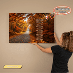 Personalized Family Autumn Canvas | Custom Family Name Sign Wall Art | Fall Foliage Family Canvas |  Personalized Home Gift Wall Art