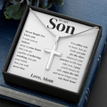 Cross Necklace; Son Gift Jewelry