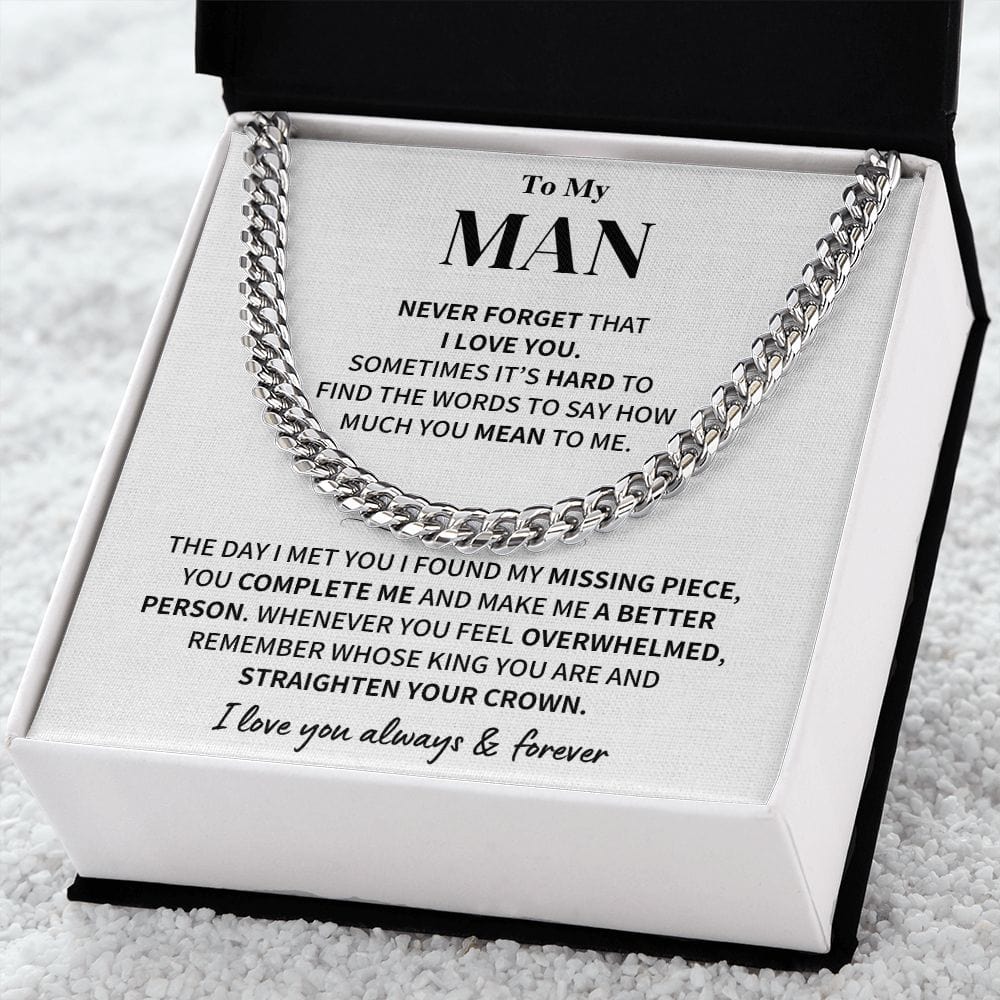My Man Gift- Cuban Link Chain Jewelry
