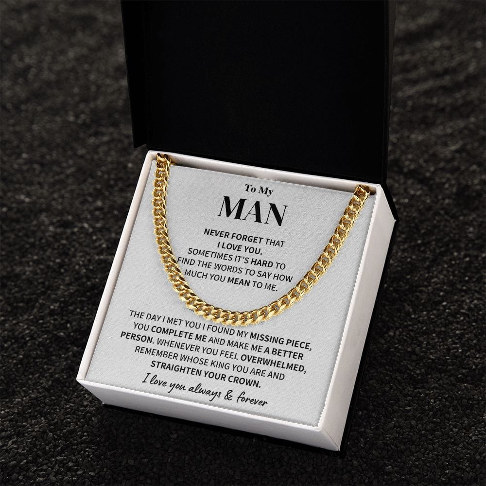 My Man Gift- Cuban Link Chain Jewelry