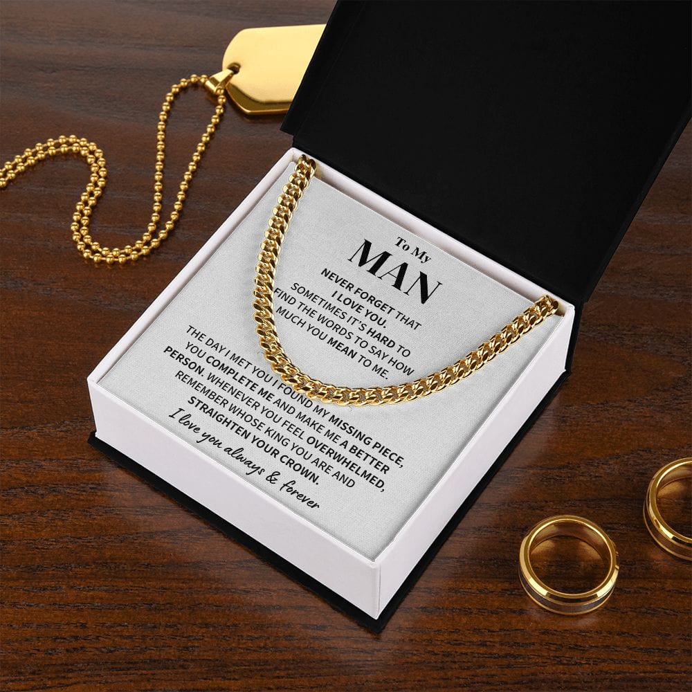 My Man Gift- Cuban Link Chain Jewelry