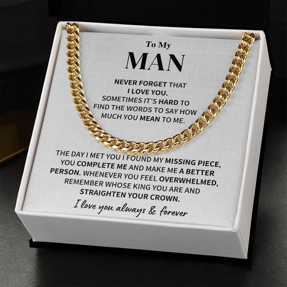 My Man Gift- Cuban Link Chain Jewelry