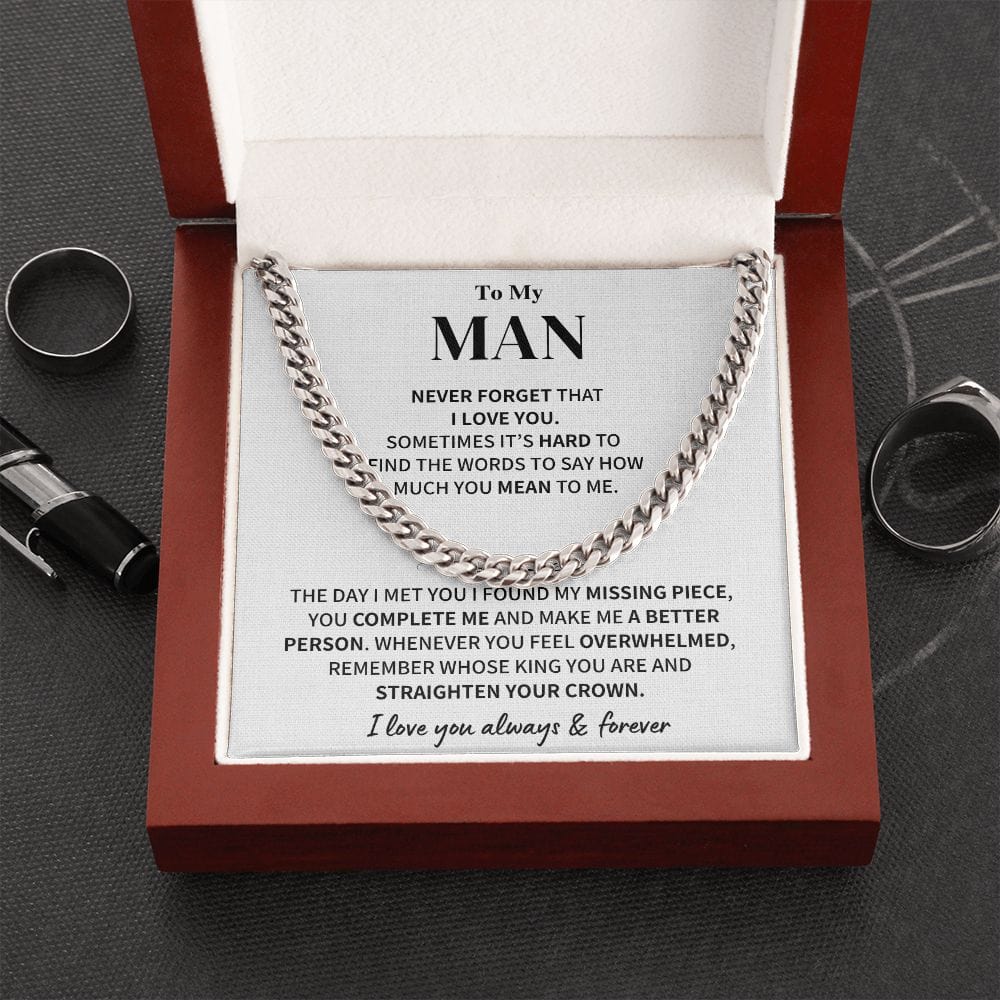 My Man Gift- Cuban Link Chain Jewelry
