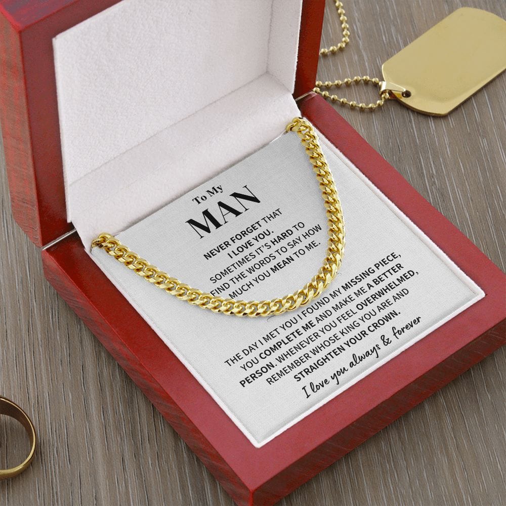 My Man Gift- Cuban Link Chain Jewelry
