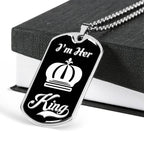 LUXURY DOG TAG BUNDLE; I Am His Queen and I Am Her King Jewelry Sets
